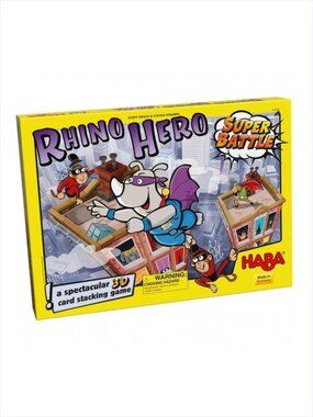 Rhino Hero Super Battle 3D Stacking Game(MULTILINGUE) Made in Germany New Sealed